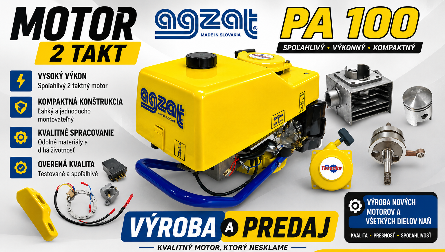 vyroba motor PA100